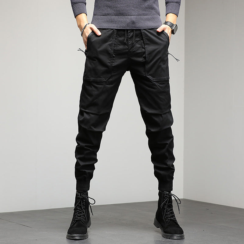 Herren Tapered Cargo-Joggerhose mit Kordelzug, elastischen Bündchen und Multifunktions‑Taschen Drune