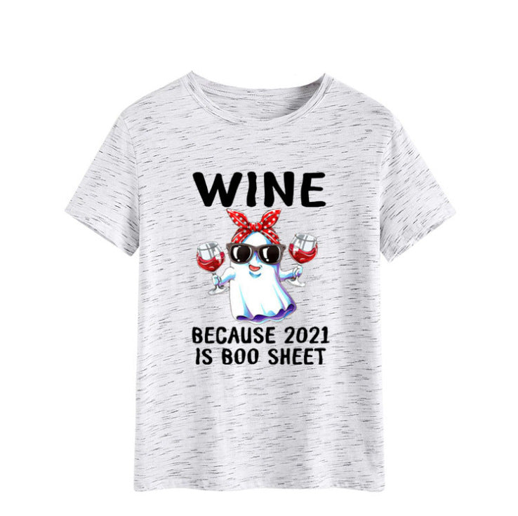 Damen Verspielt Geist-Themen Grafik T-Shirt Drune
