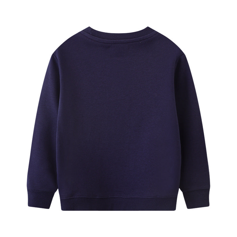 Jungen Sweatshirt mit buntem Dinosaurier-Applikationen Drune