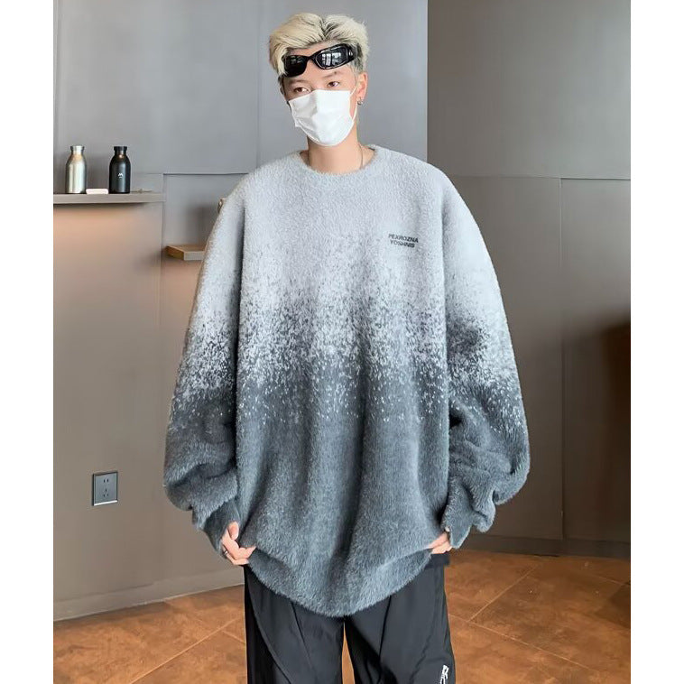 Herren Oversized Fleece-Pullover Drune