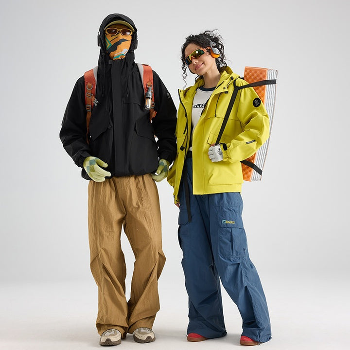 Herren Multifunktionale Wetterfeste Hybridjacke mit Mesh-Belüftung verdecktem Reißverschluss & Utility‑Taschen Drune