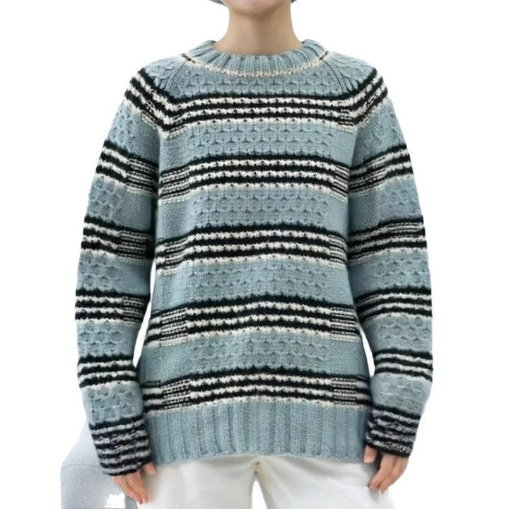 Damen gestrickter Pullover Drune