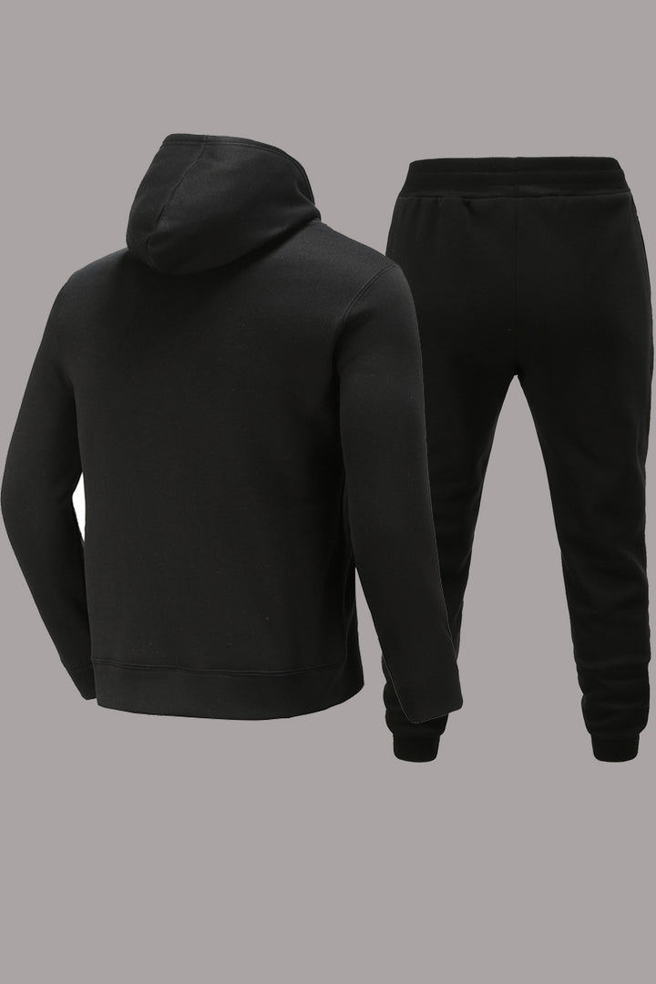 Herren Sportlicher Hoodie und Jogginghose-Set mit modischem Schriftzug Drune