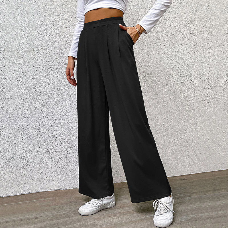 Damen Hochtaillierte weite Hose Drune