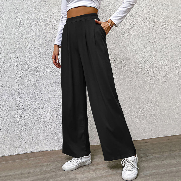 Damen Hochtaillierte weite Hose Drune