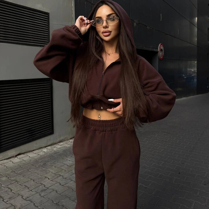 Damen Urbaner Oversized Jumpsuit mit Kapuze Drune