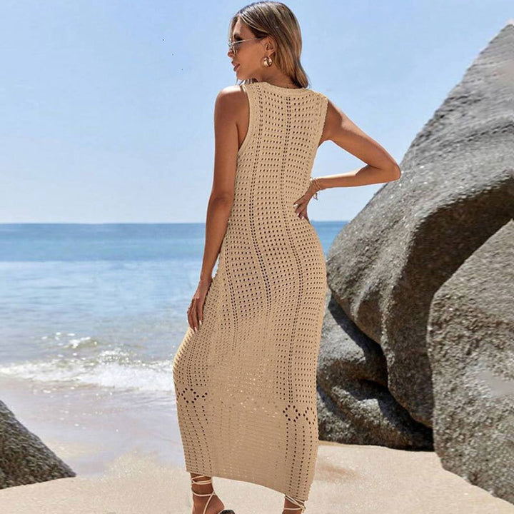 Damen gehäkeltes Sommer-Maxikleid Drune