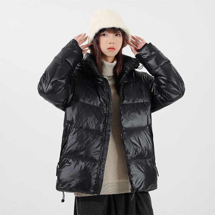 Unisex Wattierte Kapuzenjacke mit Thermo-Isolierung und verstellbarem Saum Drune