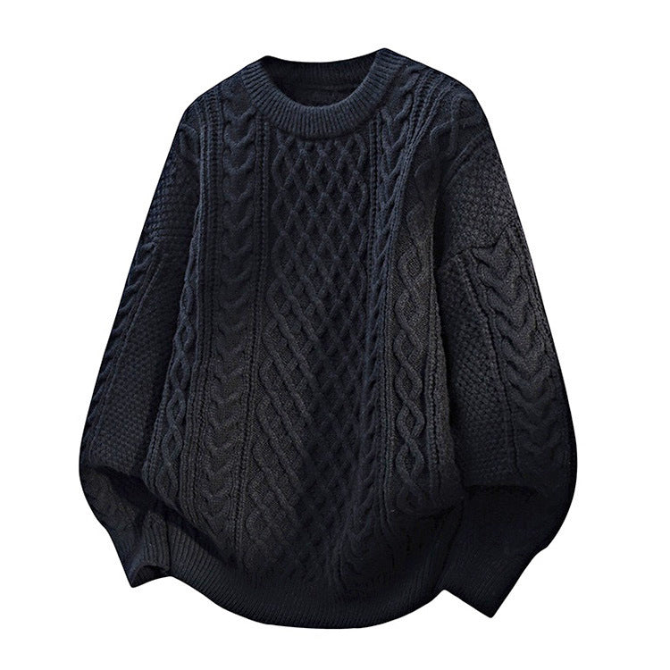 Damen Grobstrickpullover mit Zopfmuster Drune
