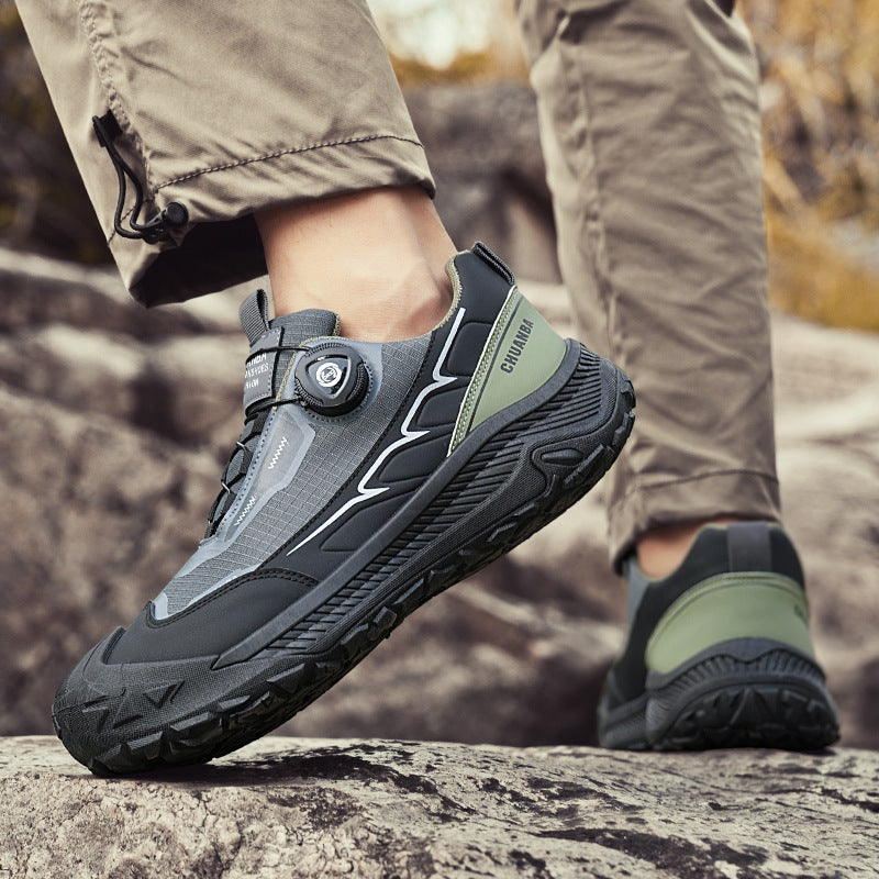 Herren robuste Outdoor‑Trekkingsneaker mit BOA‑Verschluss, verstärkter Zehenkappe und griffiger Trailsohle Drune