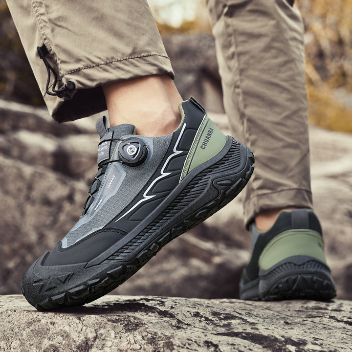 Herren robuste Outdoor‑Trekkingsneaker mit BOA‑Verschluss, verstärkter Zehenkappe und griffiger Trailsohle Drune
