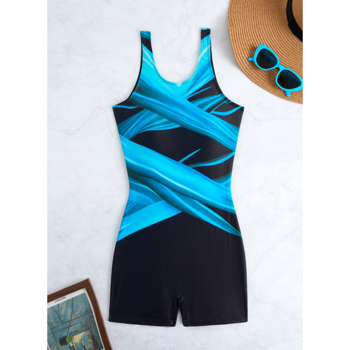 Damen Sportlicher Schwimmanzug mit stylischem Grafikdesign Drune