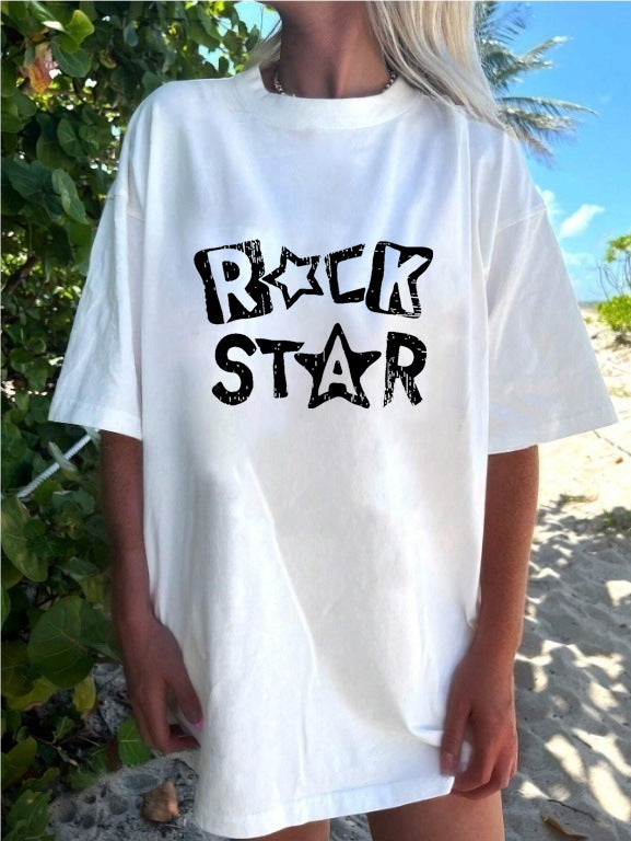 Damen T-Shirt mit kreativem Katzenmotiv und verspielter Schleife Drune