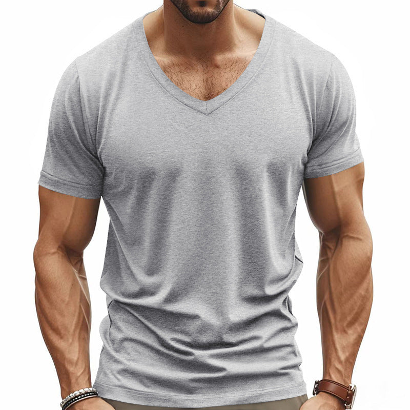 Herren Funktions-T-Shirt mit V-Ausschnitt aus atmungsaktivem Material Drune