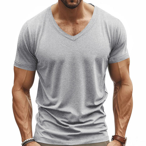 Herren Funktions-T-Shirt mit V-Ausschnitt aus atmungsaktivem Material Drune
