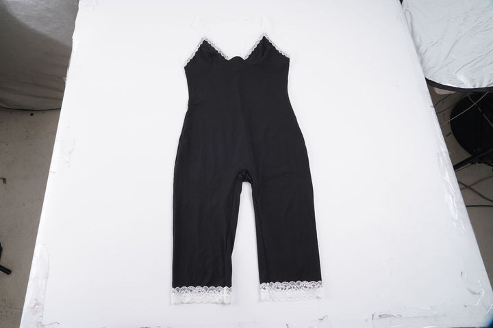 Damen Jumpsuit mit Spitzenakzenten und figurformendem Schnitt Drune
