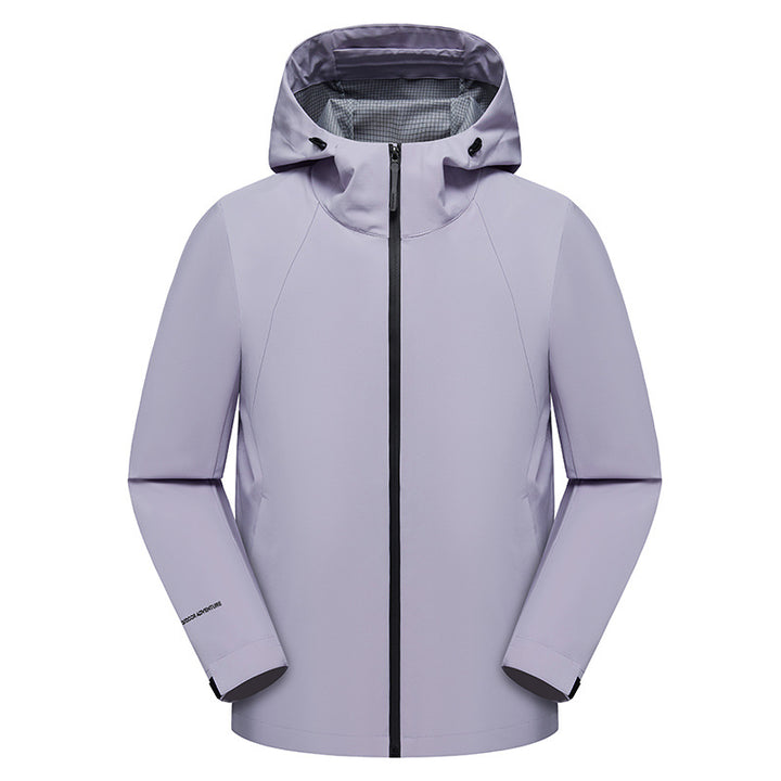 Herren dreilagige Softshell-Kapuzenjacke mit nahtversiegelter Wetterschutzmembran und ergonomischem Schnitt Drune