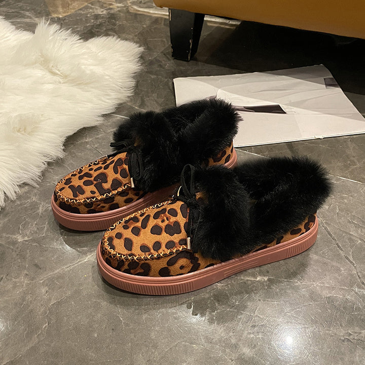 Damen Bequeme Hausschuhe mit flauschigem Innenfutter und modischem Schnitt Drune