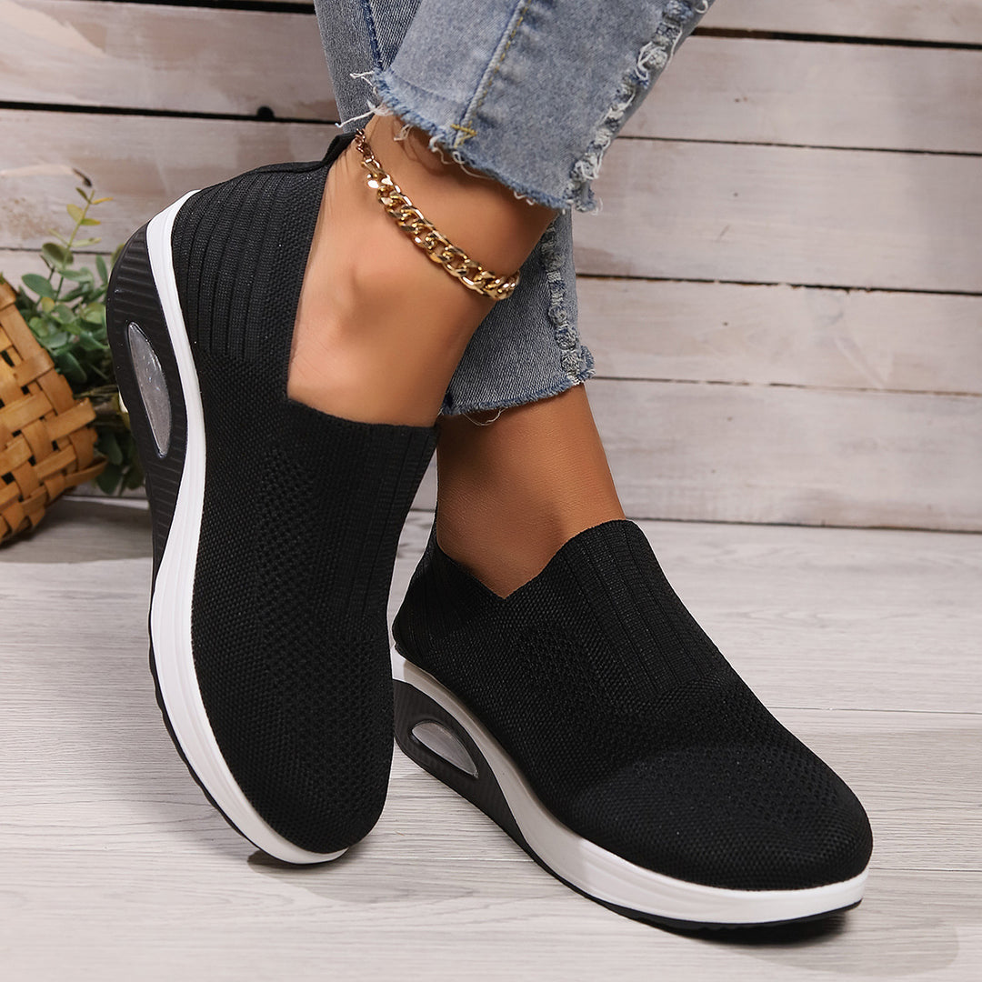 Damen Luftpolster Slipper Sneaker Drune