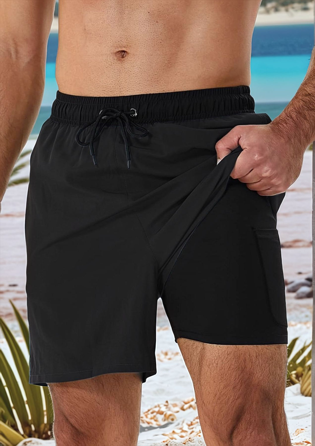 Herren Komfortable Badeshorts Drune