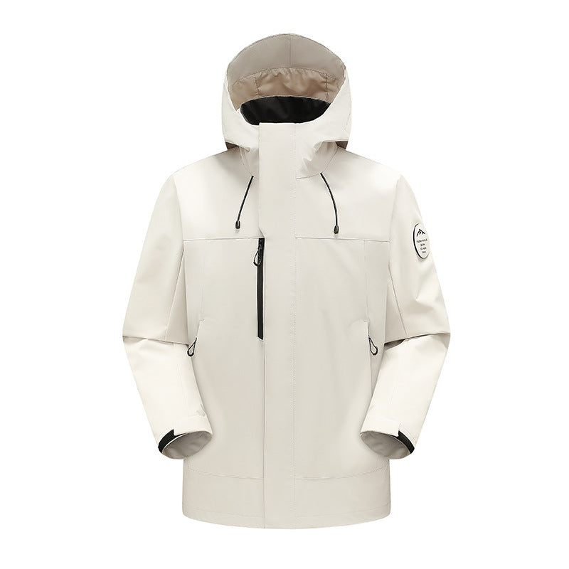 Unisex Wetterschutz-Parka mit verschweißten Nähten und verstellbarer Kapuze Drune