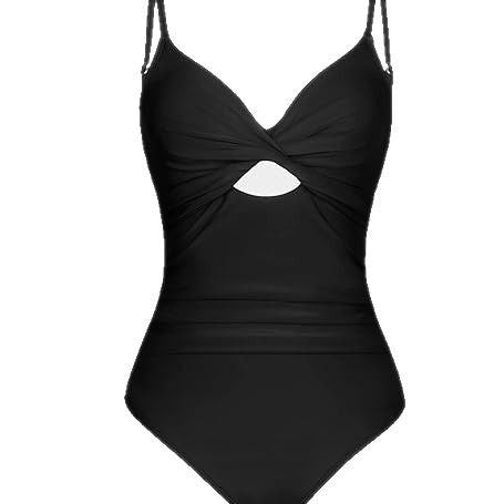 Damen Eleganter Einteiler-Badeanzug mit modischem Cut-Out Drune