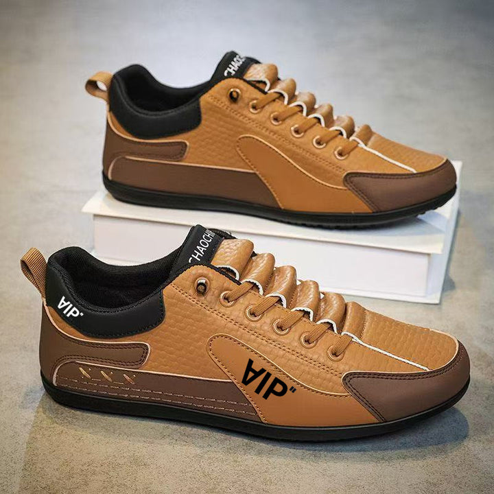 Herren Casual-Sneaker im Retro-Look mit geprägtem Obermaterial und kontrastierenden Overlays Drune