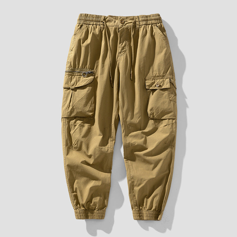 Herren Cargo-Jogger mit Reißverschluss-Utilitytasche, Schlüsselring und elastischem Tunnelzugbund Drune