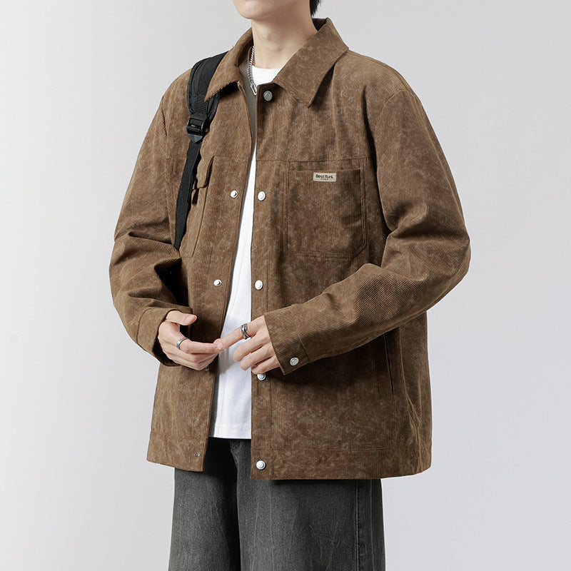 Herren Urbaner Overshirt mit modernen Taschen Drune