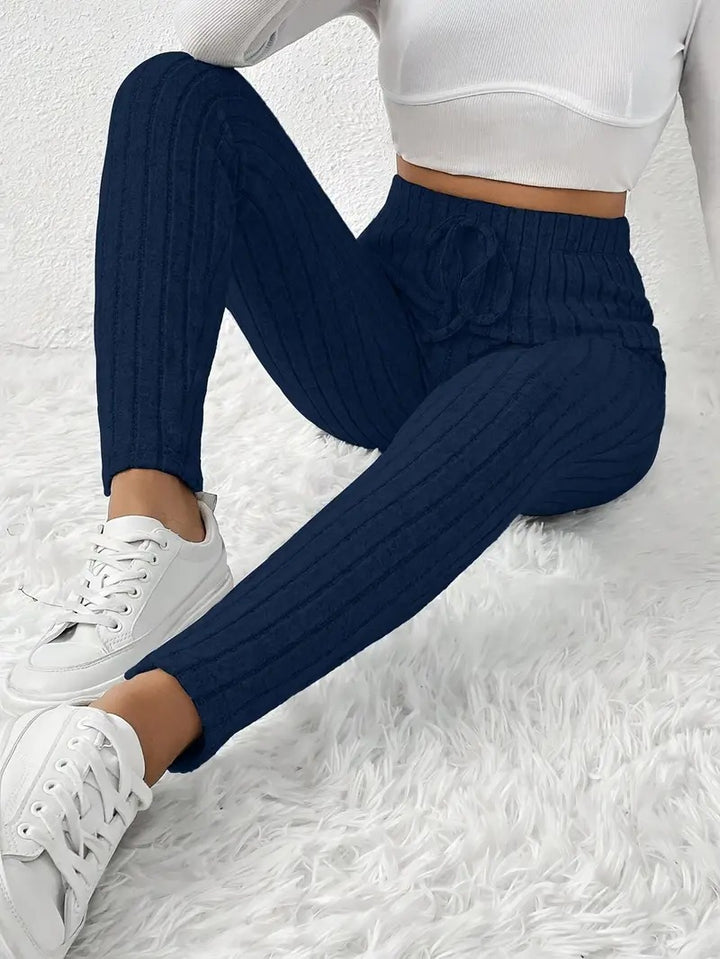 Damen Gefütterte Sweatpants mit Rippstruktur Drune