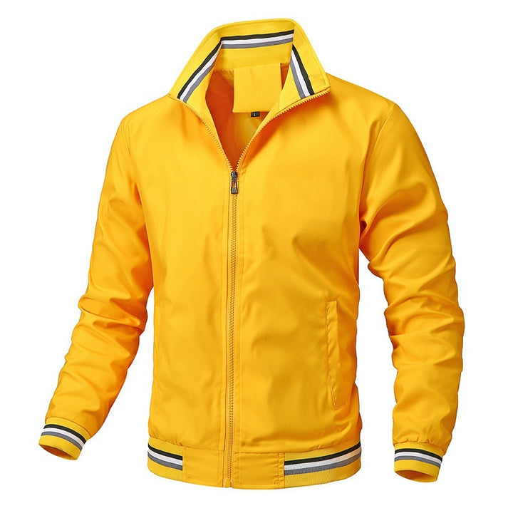 Herren Elegante Sportjacke mit hohem Kragen Drune
