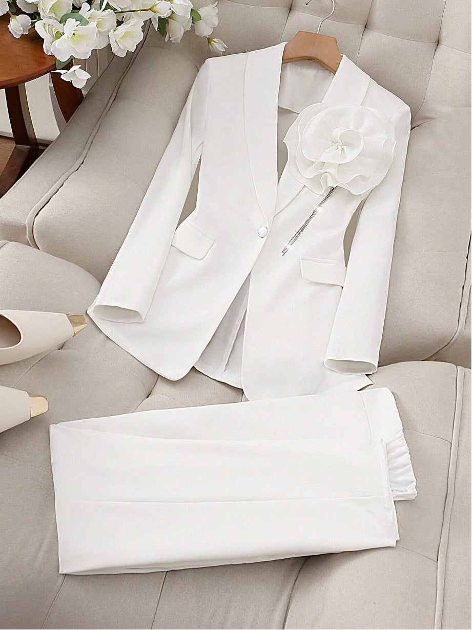 Damen Elegantes und Stilvolles Blazer-Set Drune