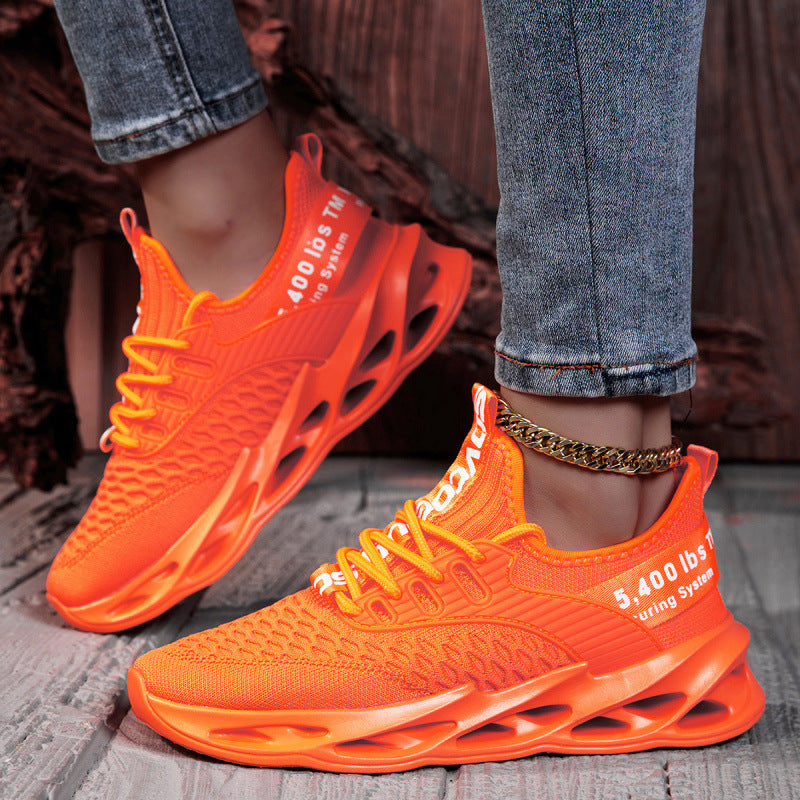Damen Luftkissen-Sneaker mit transparenter Luftsohle und gestricktem Oberschuh Drune