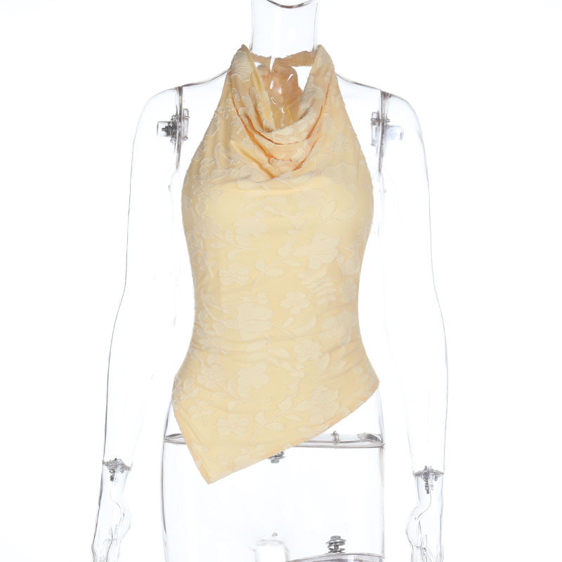 Damen blumenmuster Cowl-Top Drune