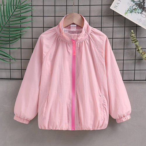 Damen nan leichte Übergangsjacke mit Stehkragen, Mesh-Futter und elastischen Bündchen Drune