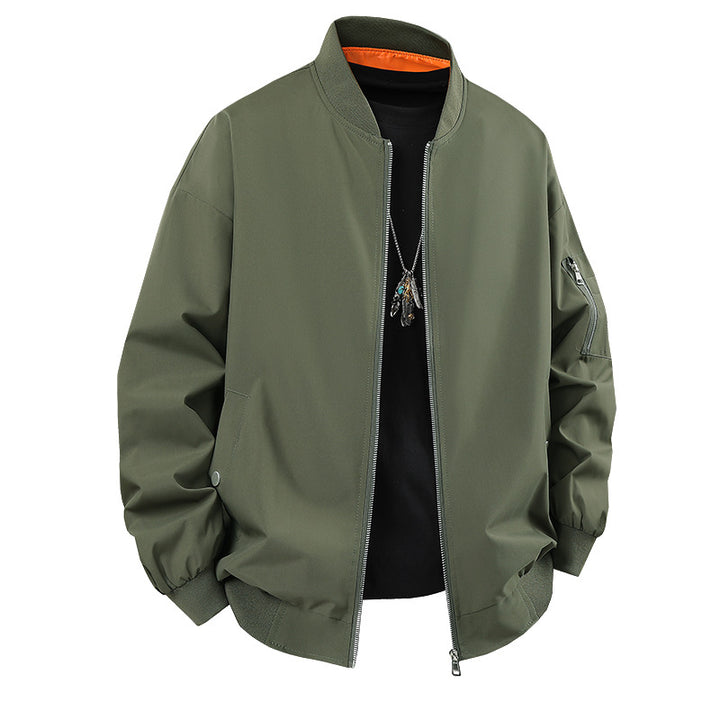 Herren Freizeitjacke mit hohem Kragen und praktischen Taschen Drune
