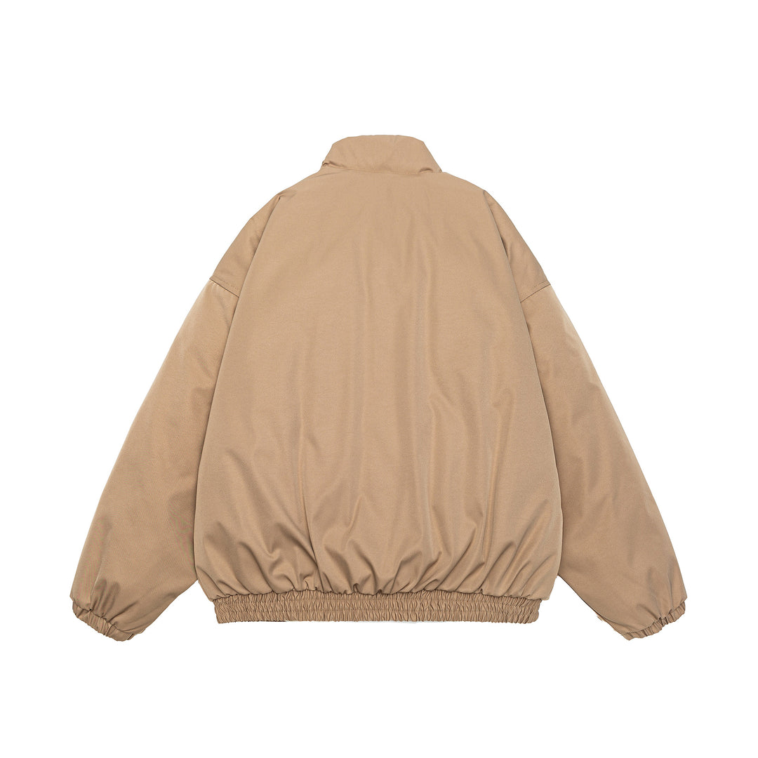 Herren Gekürzte Boxy Steppjacke mit hohem Stehkragen, elastischem Saum und Pattentaschen Drune