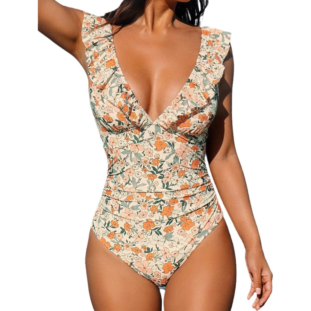 Damen Badeanzug mit Rüsche Drune