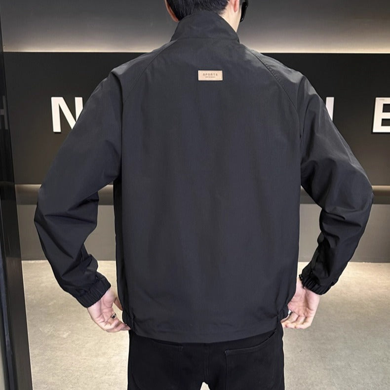 Herren Leichte Übergangsjacke mit hohem Kragen Drune