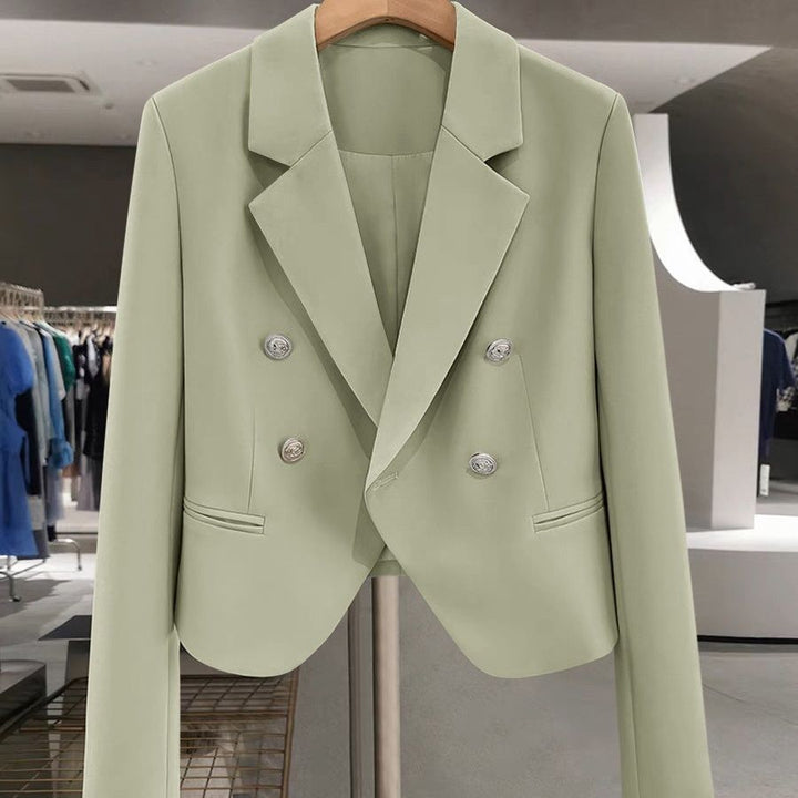 Damen zeitloser Doppelreiher Blazer Drune