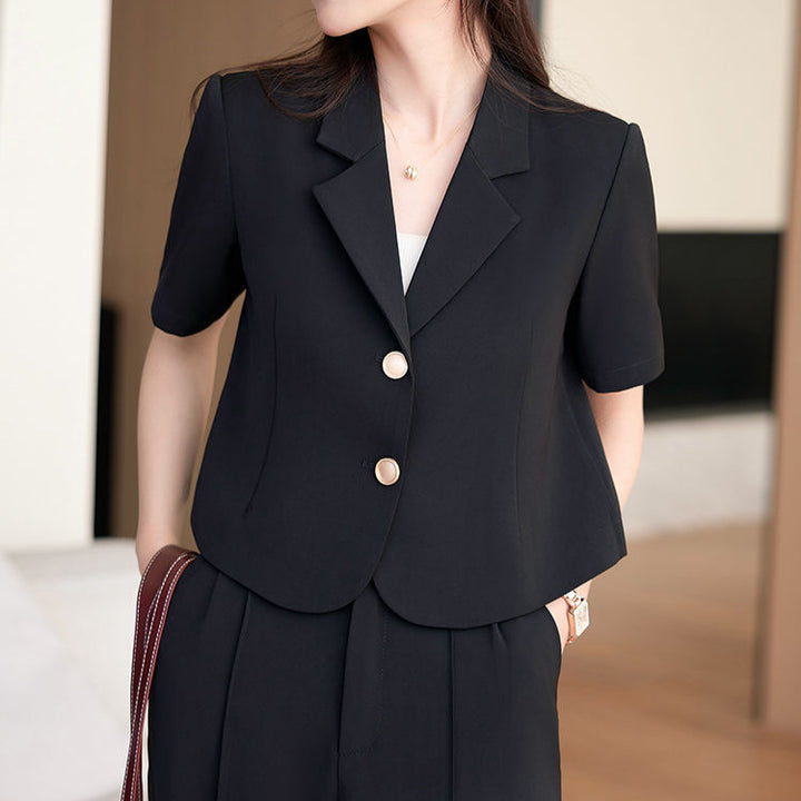 Damen Kurzarm-Blazer Drune