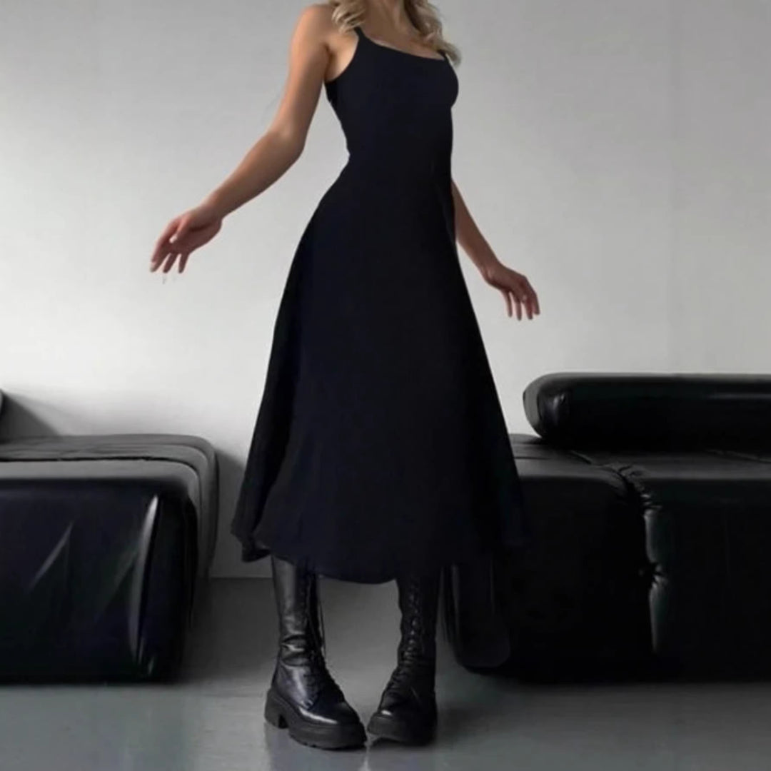 Damen Maxikleid mit elegantem Slitschnitt und figurbetontem Design Drune