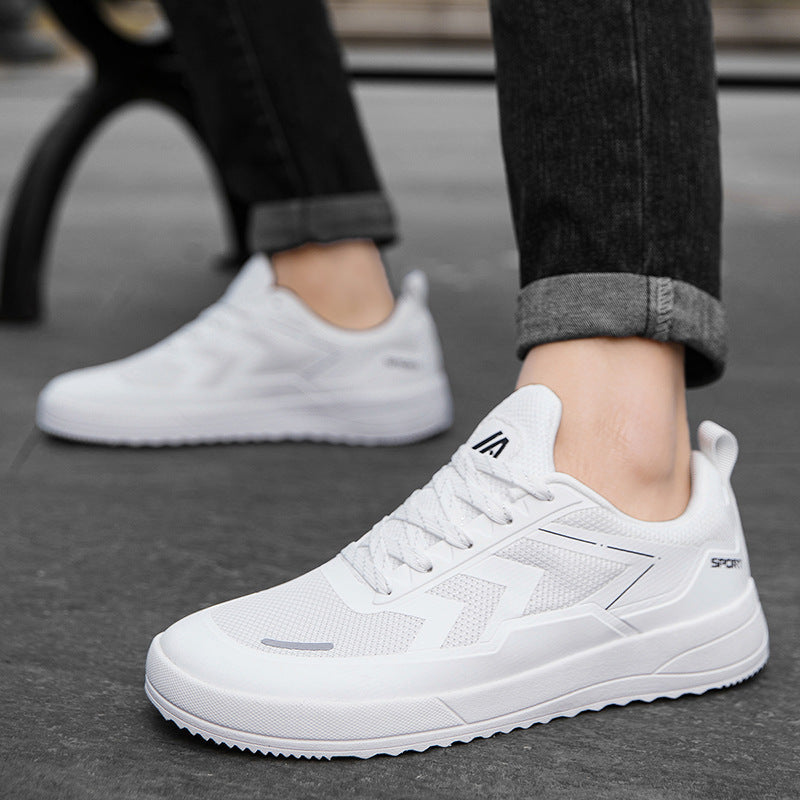 Unisex nan urbaner atmungsaktiver Mesh-Sneaker mit gezahnter griffiger Profilsohle und gepolstertem Einstieg Drune
