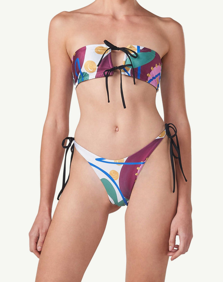 Damen Bandeau-Bikini mit stilvollem Bindesystem Drune