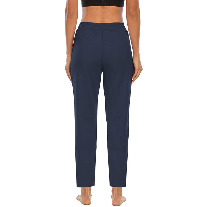 Damen nan lässige Jogginghose mit hoher Taille, Kordelzug und praktischen Seitentaschen Drune