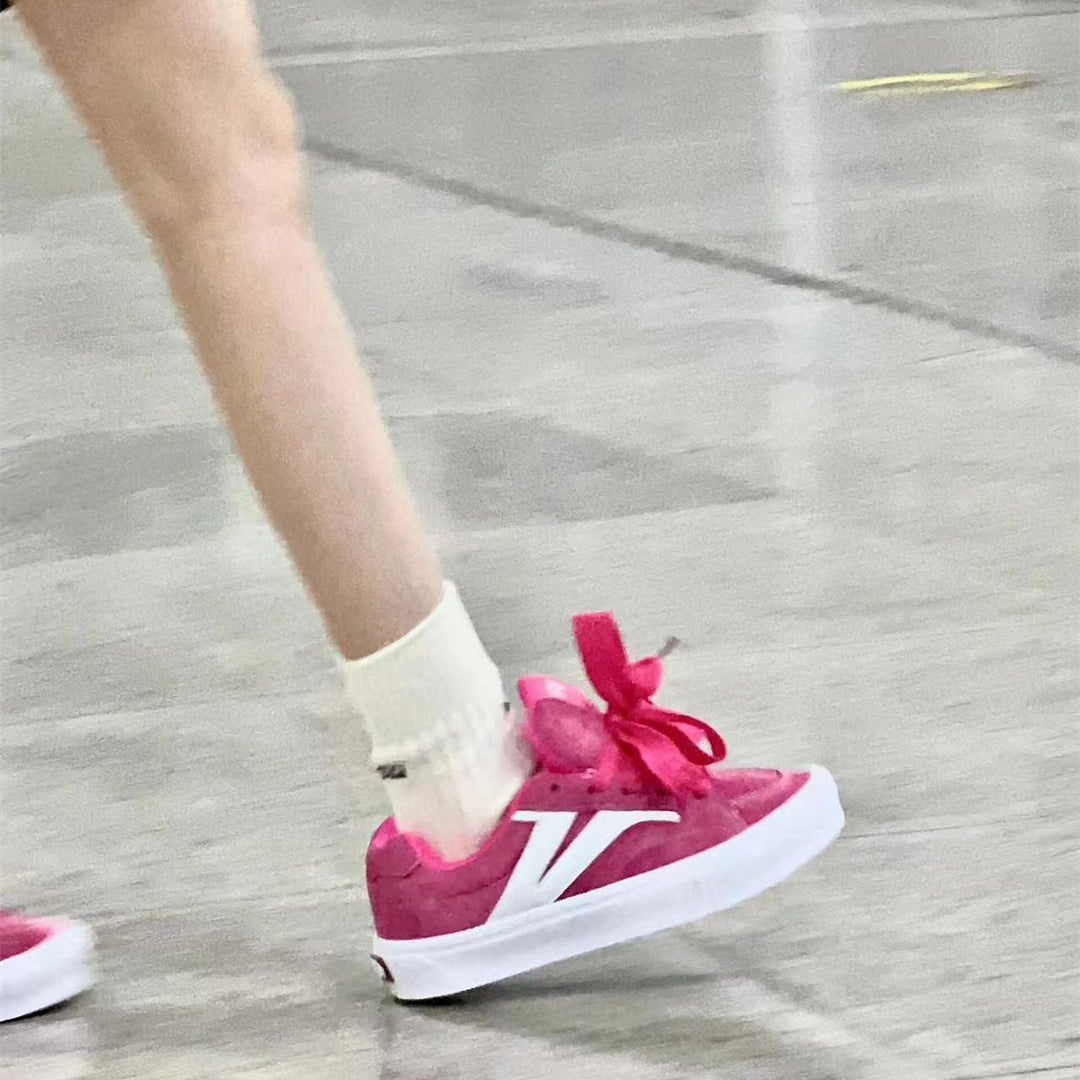 Damen Sneakers mit dekorativen Schleifen und komfortabler Sohle Drune