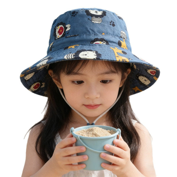 Unisex nan Kinder Sonnenhut mit verstellbarem Kinnband, breiter Krempe und fantasievollem Einhornprint  Drune