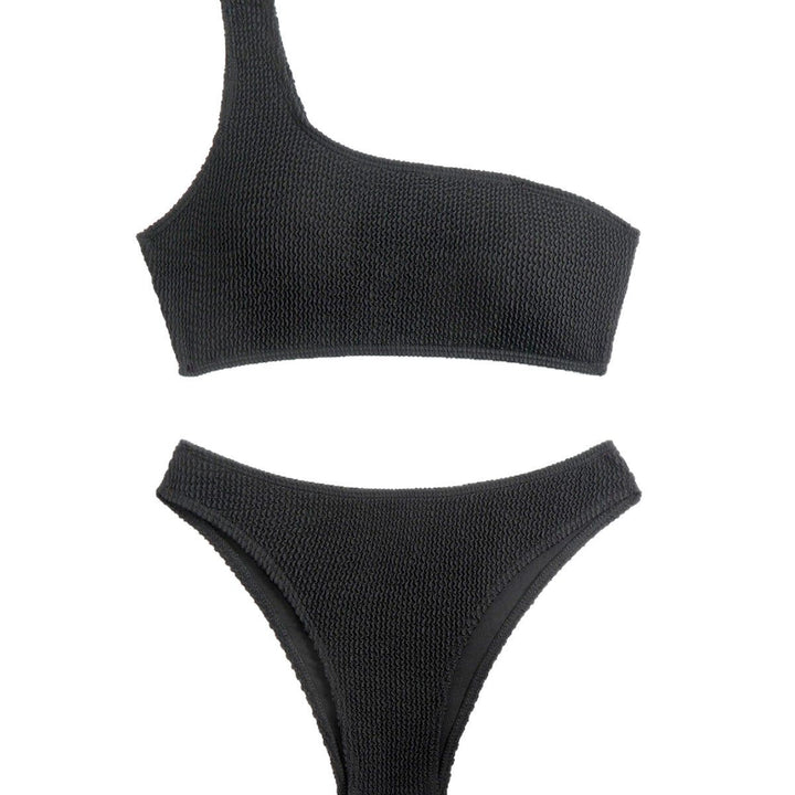 Damen Einseitiger Bikini mit strukturiertem Obermaterial Drune