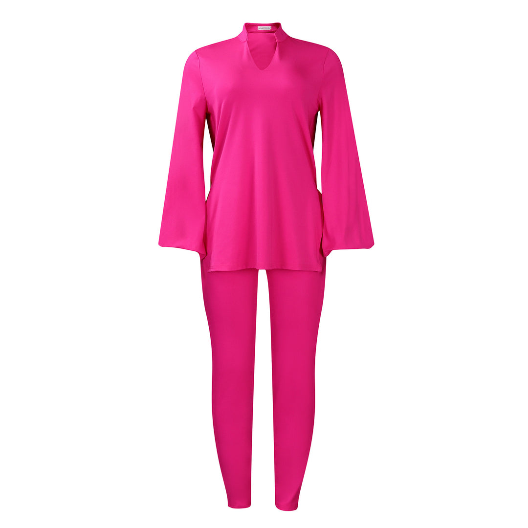 Damen elegantes Lounge-Set mit langen Ärmeln Drune