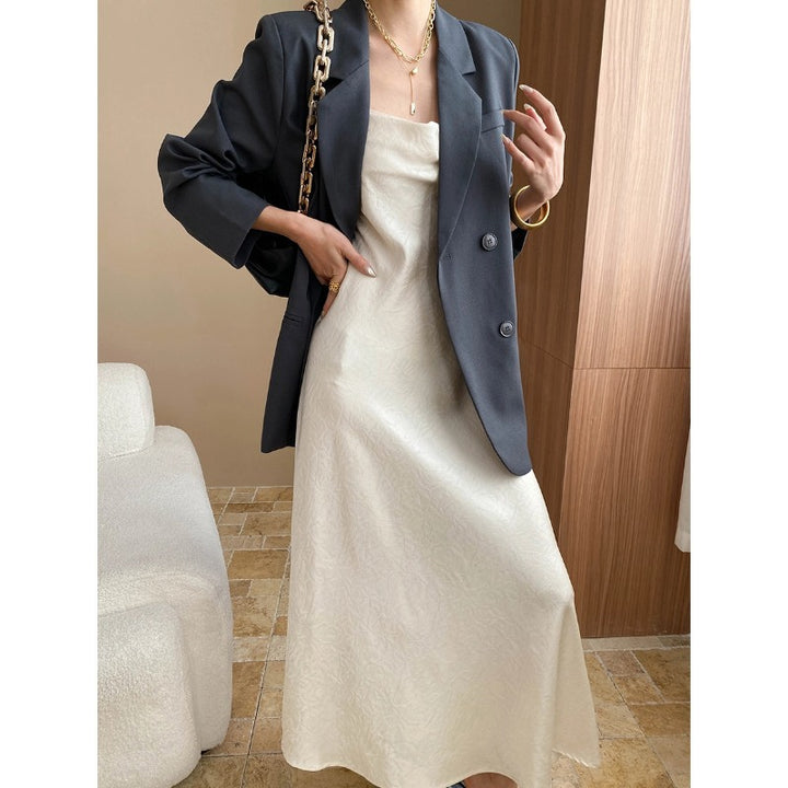 Damen eleganter Blazer im Oversized-Stil mit stilvollen Details Drune